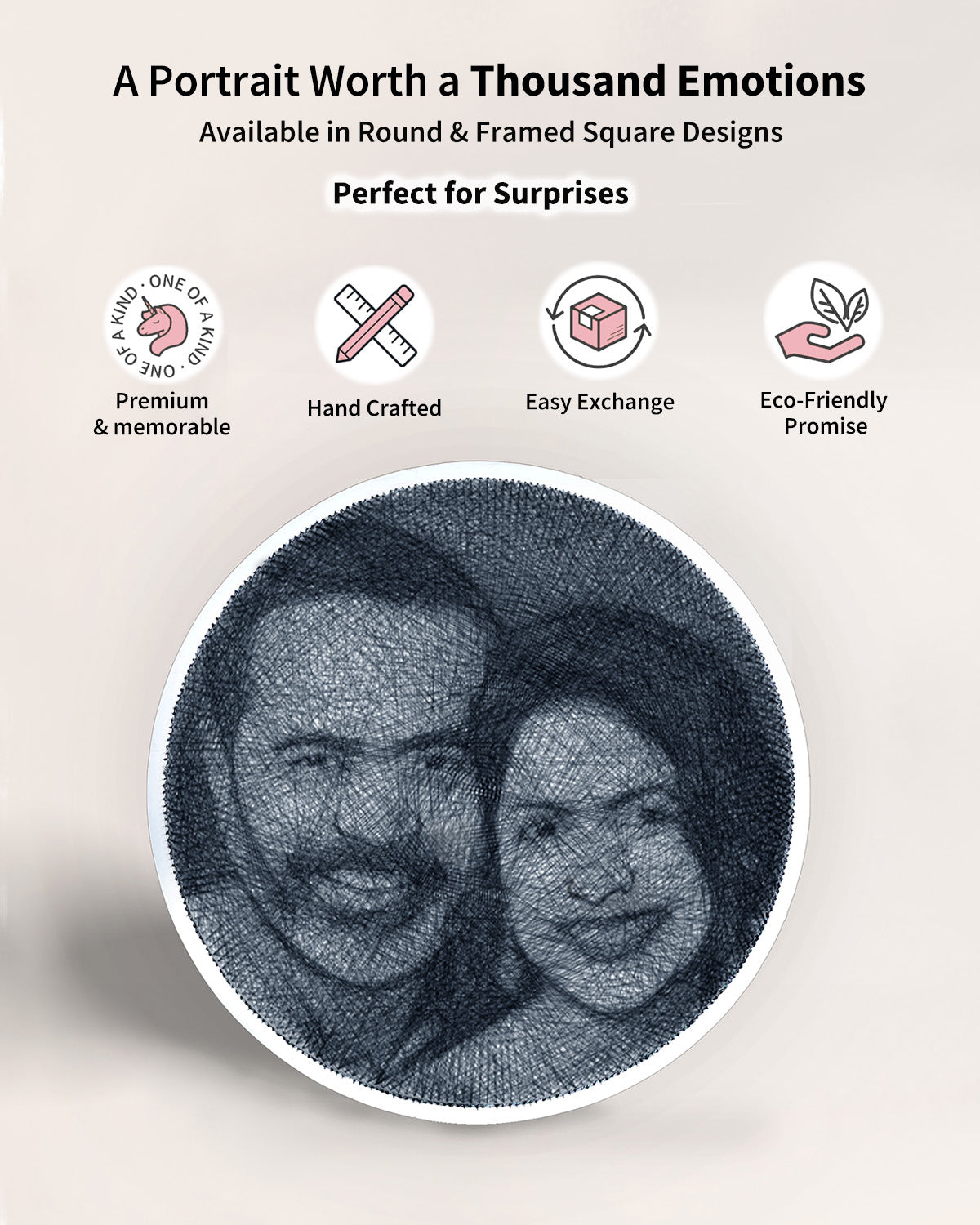 Amazing Custom String Portrait Art : Your Story in Thread - PortraitSpider